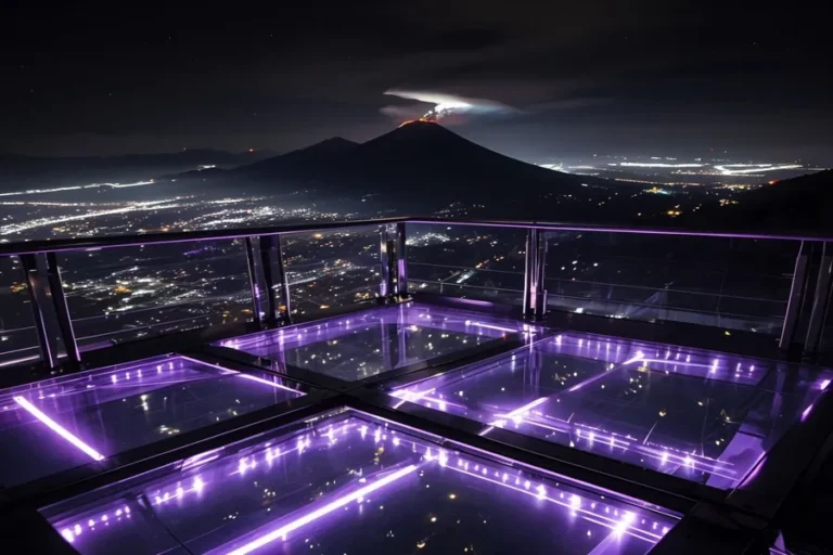 Observation Deck Glowing Purple Optimized No Borders Que hacer en el Pueblo Mágico de Atlixco de las flores