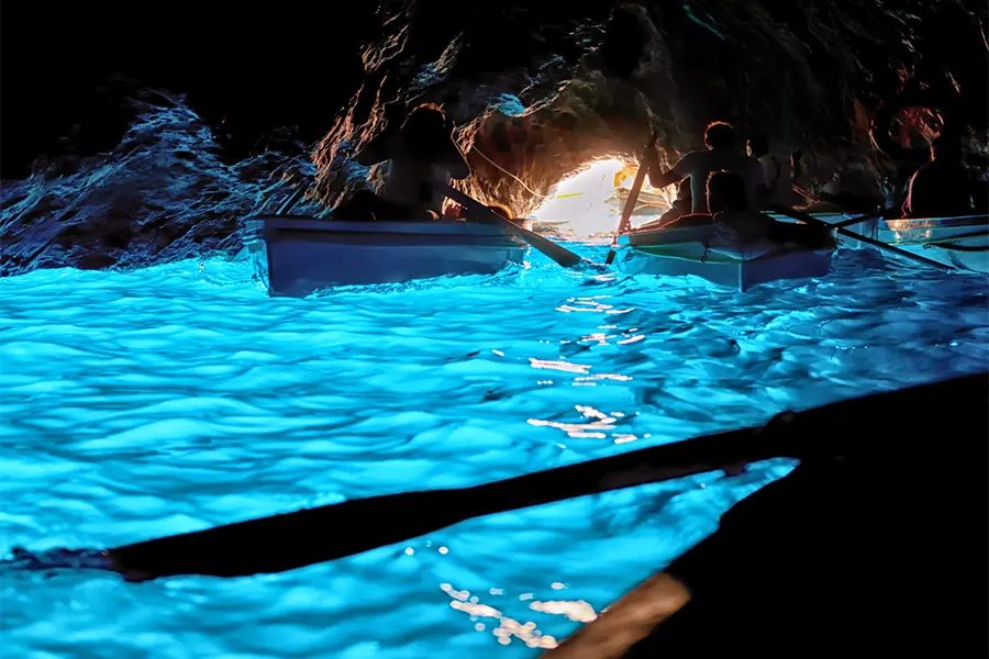 gruta azul en la isla de capri