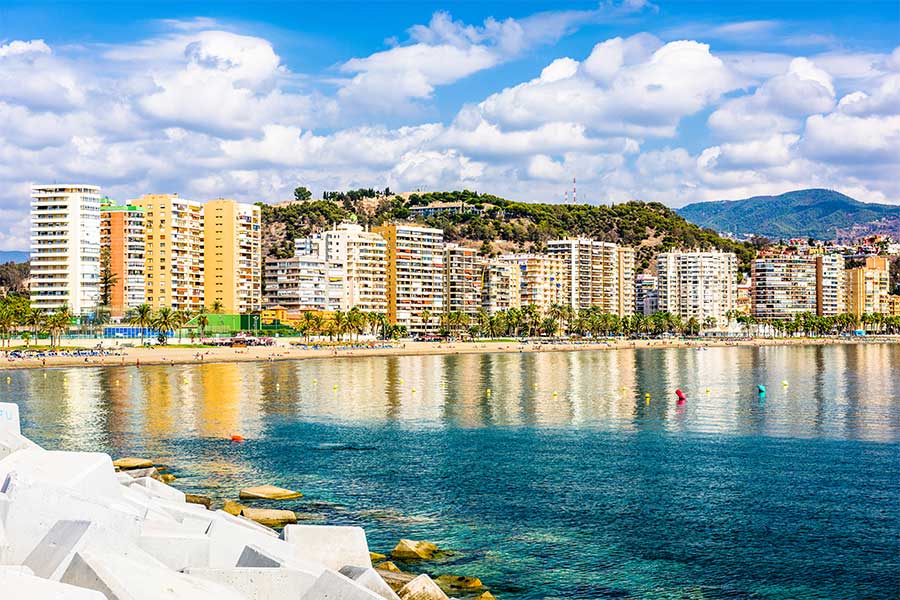 Playa-la-malagueta-en-España-(Málaga)