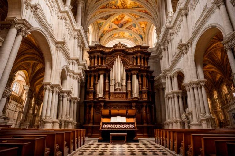 Organo-dentro-de-la-catedral-de-cadiz-españa