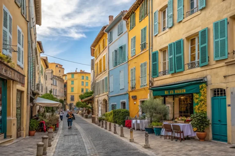 Qué hacer en Marsella Francia en una parada de crucero 4 le-panier-en-marsella-francia-calle-peatonal-con-fachadas-coloridas