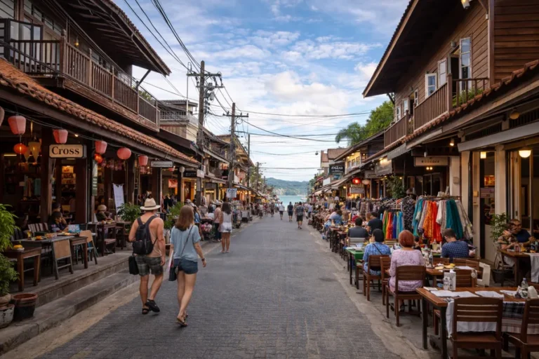 fishermans-village-koh-samui-calle-peatonal-restaurantes